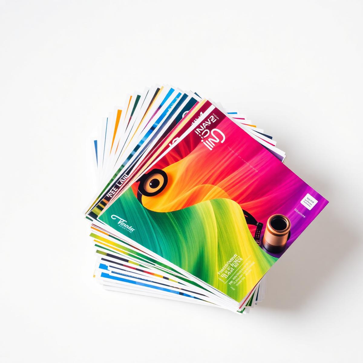 Stack of printed flyers